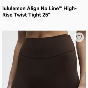 lululemon athletica High-Rise Twist Tight in Brown